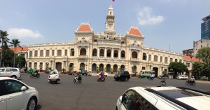 The Second Empire French designed City Hall of Saigon.