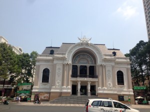 The Saigon Opera House looking perfectly Parisian.