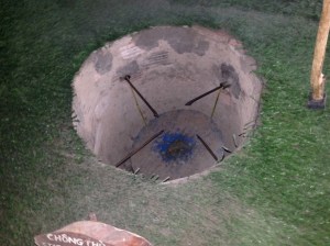 “The Sticking Trap” - a device that when stepped on, quickly dropped, and forced several spears into the Troopers leg.